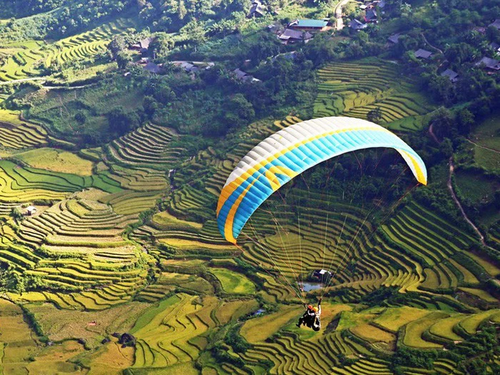 bay dù lượn Khau phạ