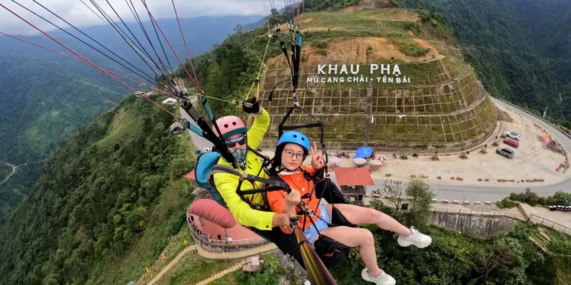 bay dù lượn Khau phạ
